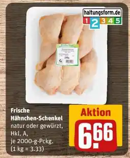 REWE Frische Hähnchen-Schenkel Angebot