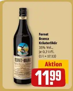 REWE Fernet-Branca Kräuterlikör Angebot