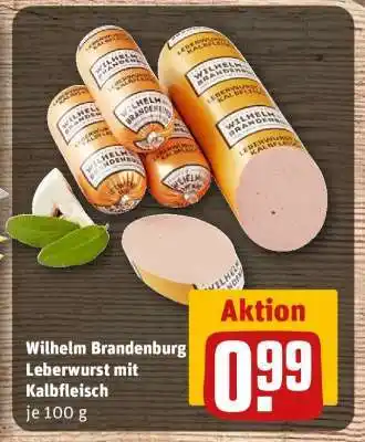 REWE Wilhelm Brandenburg Leberwurst mit Kalbfleisch Angebot