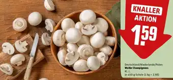 REWE Weiße Champignons Angebot