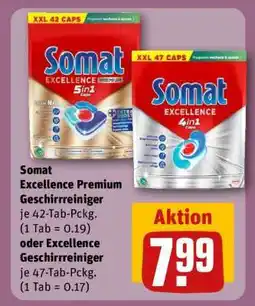 REWE Somat Excellence Premium Geschirrreiniger oder Excellence Geschirrreiniger Angebot