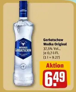 REWE Gorbatschow Wodka Original Angebot