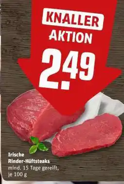 REWE Irische Rinder-Hüftsteaks Angebot