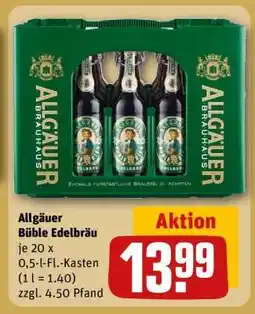 REWE Allgäuer Büble Edelbräu Angebot
