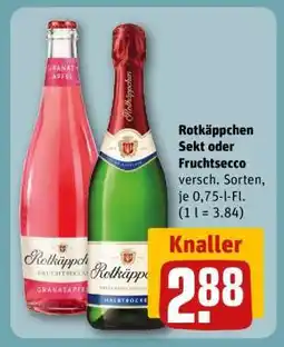 REWE Rotkäppchen Sekt oder Fruchtsecco Angebot