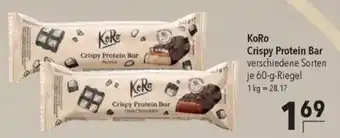 CITTI Markt KoRo Crispy Protein Bar Angebot