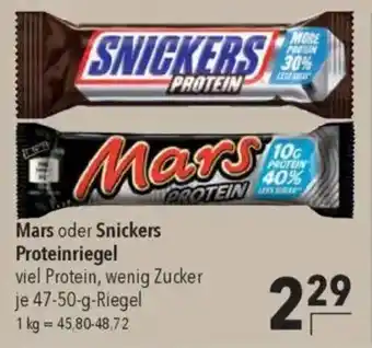 CITTI Markt Mars oder Snickers Proteinriegel Angebot