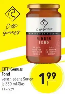 CITTI Markt CITTI Genuss Fond Angebot