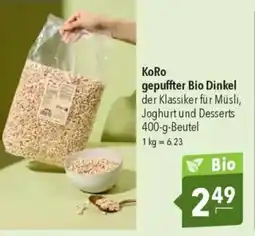 CITTI Markt KoRo gepuffter Bio Dinkel Angebot