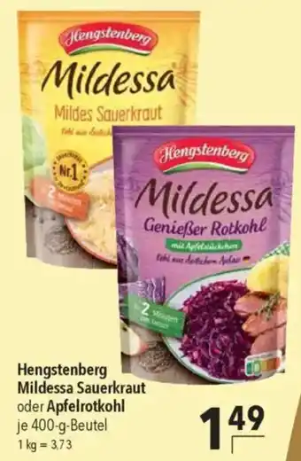CITTI Markt Hengstenberg Mildessa Sauerkraut oder Apfelrotkohl Angebot