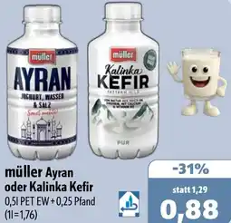 Aktiv Irma müller Ayran oder Kalinka Kefir Angebot