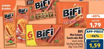 Aktiv Irma BiFi Mini Salami, Snack oder Roll Angebot
