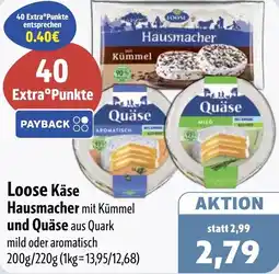 Aktiv Irma Loose Käse Hausmacher mit Kümmel und Quäse Angebot