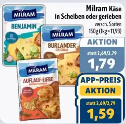 Aktiv Irma Milram Käse in Scheiben oder gerieben Angebot