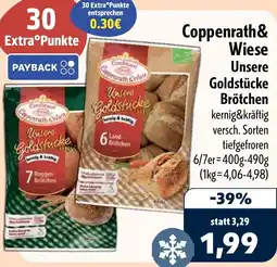 Aktiv Irma Coppenrath & Wiese Unsere Goldstücke Brötchen Angebot