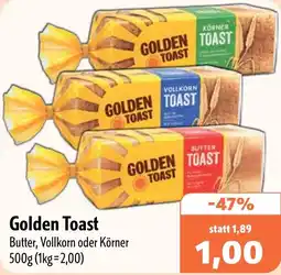 Aktiv Irma Golden Toast Butter, Vollkorn oder Körner Angebot
