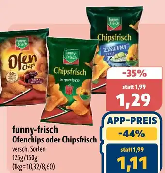 Aktiv Irma funny-frisch Ofenchips oder Chipsfrisch Angebot