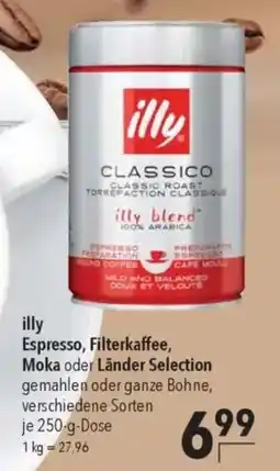 CITTI Markt illy Espresso, Filterkaffee, Moka oder Länder Selection Angebot