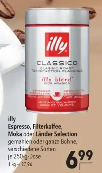 CITTI Markt illy Espresso, Filterkaffee, Moka oder Länder Selection Angebot