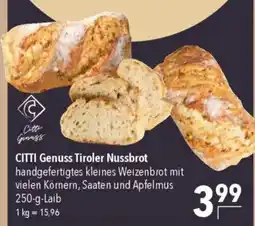 CITTI Markt CITTI Genuss Tiroler Nussbrot Angebot