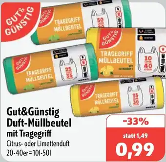Aktiv Irma Gut&Günstig Duft-Müllbeutel mit Tragegriff Angebot