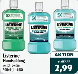 Aktiv Irma Listerine Mundspülung Angebot