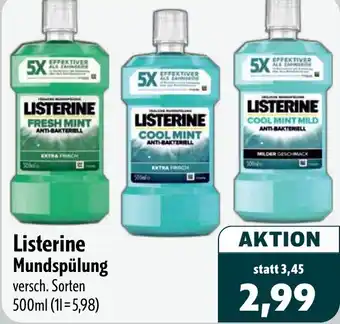 Aktiv Irma Listerine Mundspülung Angebot