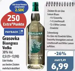 Aktiv Irma Grasovka Bisongrass Vodka Angebot