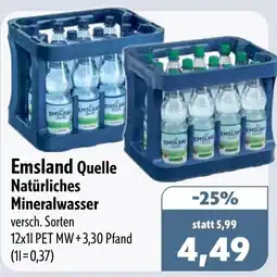 Aktiv Irma Emsland Quelle Natürliches Mineralwasser Angebot