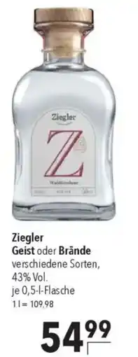 CITTI Markt Ziegler Geist oder Brände Angebot