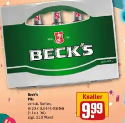 REWE Beck's Pils Angebot