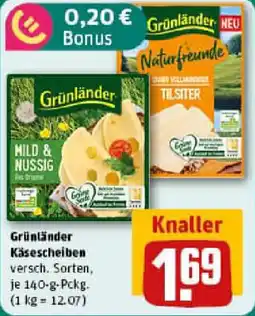REWE Grünländer Käsescheiben Angebot