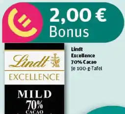 REWE Lindt Excellence 70% Cacao Angebot