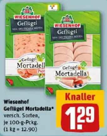 REWE Wiesenhof Geflügel Mortadella Angebot