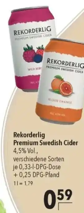 CITTI Markt Rekorderlig Premium Swedish Cider Angebot