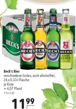 CITTI Markt Beck's Bier Angebot