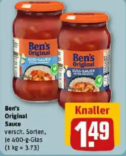REWE Ben's Original Sauce Angebot