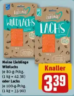 REWE Meine Lieblinge Wildlachs oder LACHS Angebot
