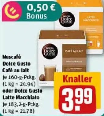 REWE Nescafé Dolce Gusto Café oder Dolce Gusto Latte Macchiato Angebot