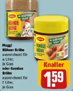 REWE Maggi Hühner Brühe oder Gemüse Brühe Angebot