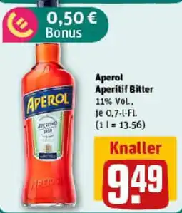 REWE Aperol Aperitif Bitter Angebot