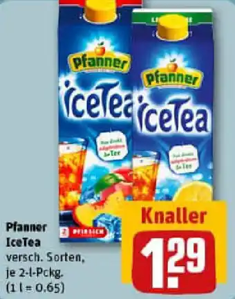 REWE Pfanner IceTea Angebot