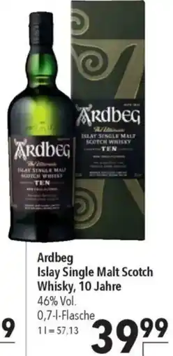 CITTI Markt Ardbeg Islay Single Malt Scotch Whisky, 10 Jahre Angebot