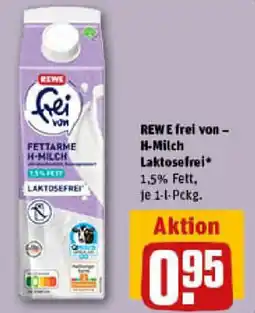 REWE REWE frei von- H-Milch Laktosefrei Angebot