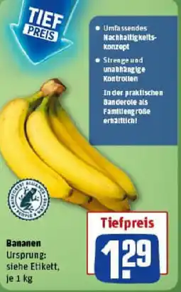 REWE Bananen Angebot