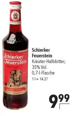 CITTI Markt Schierker Feuerstein Kräuter-Halbbitter Angebot