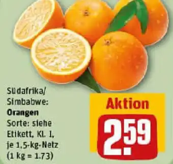 REWE Orangen Angebot