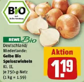 REWE Gelbe Bio Speisezwiebeln Angebot