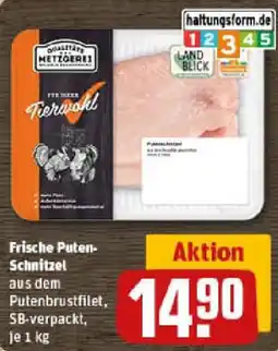 REWE Frische Puten- Schnitzel Angebot