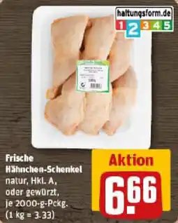 REWE Frische Hähnchen-Schenkel Angebot